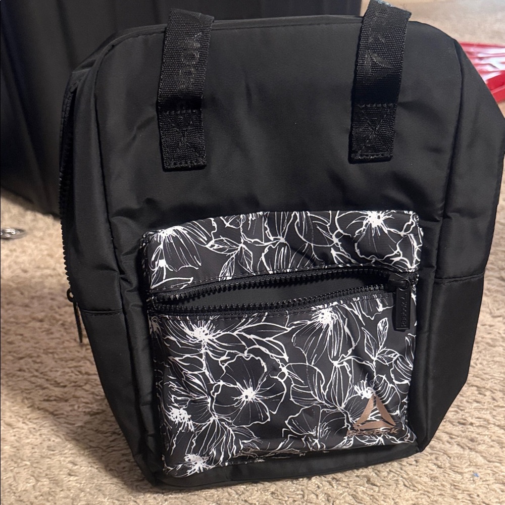 Reebok Black Backpack with Logo